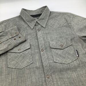 Ride Snowboard Co Long Sleeve Snap Button Mesh Lined Shirt Jacket Size M‎